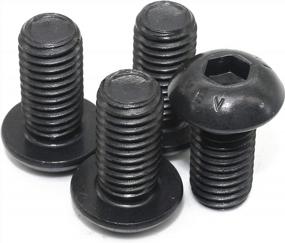 img 3 attached to Pack Of 50 M5-0.8 X 16Mm Button Socket Cap Screws | ISO 7380 Standard | Class 10.9 Grade Alloy Steel | Black Oxide Finish | Hex Drive