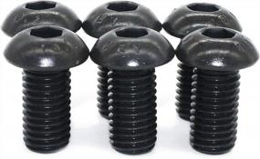 img 4 attached to Pack Of 50 M5-0.8 X 16Mm Button Socket Cap Screws | ISO 7380 Standard | Class 10.9 Grade Alloy Steel | Black Oxide Finish | Hex Drive