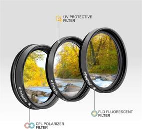 img 3 attached to 📷 Polaroid Optics 46mm 3-Piece Filter Kit Set: Enhance Your Photography with UV, CPL, FLD Filters! Includes Nylon Carry Case – Compatible with All Popular Camera Lens Models