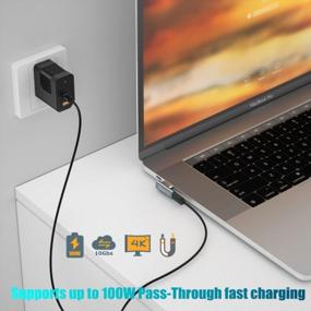 img 3 attached to Sunshot USB C Magnetic Charger Adapter 86W Quick Fast Type C Connector Compatible MacBook Pro, Mote Z Google Pixel 2/2XL, Samsung S8/N8