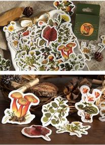 img 1 attached to 🌸 DESEACO 92PCS Cottagecore Mini Wild Plant Sticker Sets for Scrapbooking, Phone case, Stationery, Laptops, Diary, Album, Envelopes, and Journals - Aesthetic Flower Decals in Box Packaging