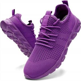 img 4 attached to Get Moving With Damyuan Women'S Lightweight Walking Shoes - Perfect For Tennis, Sneakers, Running And Casual Wear!