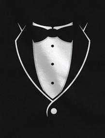 img 2 attached to Father & Son Printed Tuxedo With Bow-Tie: Men'S T-Shirt & Baby Bodysuit - Perfect For Formal Occasions