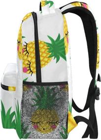 img 1 attached to Qilmy Pineapple Backpack School Backpacks Backpacks in Kids' Backpacks