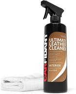 🚗 carfidant ultimate leather cleaner - complete cleaning kit for leather & vinyl - automotive, interiors, dashboards, sofas & purses - includes microfiber towel! - 18oz kit logo