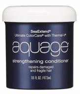 aquage seaextend strengthening conditioner: 16 oz luxury for color protection & thermal styling damage prevention with uva/uvb sunscreen logo