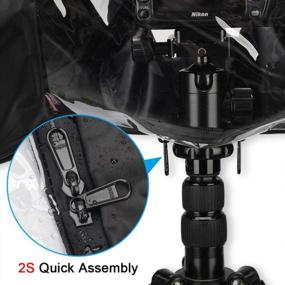img 1 attached to CadeN Professional Rain Cover - Protect Your Camera From Rain With This Waterproof Cover For DSLR And Mirrorless Cameras