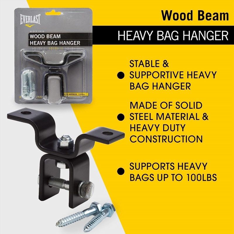 Wood Beam Heavy Bag Hanger