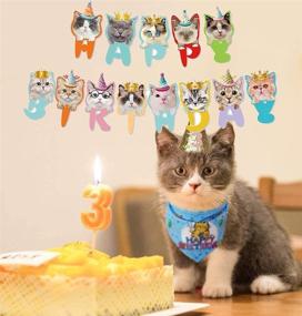 img 1 attached to 🐱 Meow-tastic Cat Happy Birthday Banner: Purr-fect Party Decoration for Pet Cat Theme Birthday Celebrations (b)