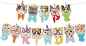 img 4 attached to 🐱 Meow-tastic Cat Happy Birthday Banner: Purr-fect Party Decoration for Pet Cat Theme Birthday Celebrations (b)