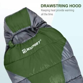 img 2 attached to Lightweight 3-Season Mummy Sleeping Bag For Camping And Hiking - Water Repellent, Indoor And Outdoor Use" By Bessport