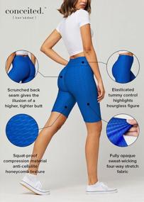 img 3 attached to Women'S High Waist Active Stretch Workout Yoga Pants - Tummy Control Anti Cellulite Ruched Butt Lift Textured Leggings