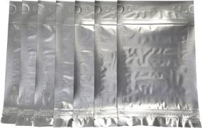 img 2 attached to 🌿 6x9 5-Mil Clear Front Resealable Mylar Bags with 3" Gusset - Odor Proof Zip Seal Stand Up Pouch for Dried Flowers, Herbs, Food, Coffee, Tea, Snacks - 100 Pack