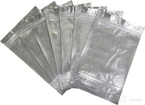 img 3 attached to 🌿 6x9 5-Mil Clear Front Resealable Mylar Bags with 3" Gusset - Odor Proof Zip Seal Stand Up Pouch for Dried Flowers, Herbs, Food, Coffee, Tea, Snacks - 100 Pack