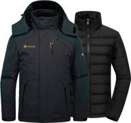 мужская непромокаемая лыжная зимняя куртка gemyse 3-в-1 утепленный пуховик зимнее пальто логотип