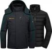 gemyse men's waterproof 3-in-1 ski snow jacket insulated puffer liner winter coat logo