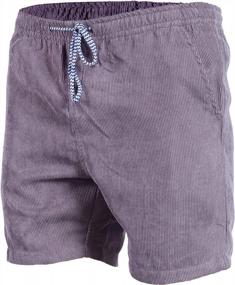 img 3 attached to Comfortable & Casual: Visive'S 16 Inch Corduroy Shorts With Elastic Waist & Drawstring