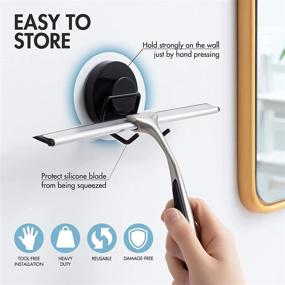 img 3 attached to 🧽 TAILINK Shower Squeegee: Glass Door & Window Cleaner with Microfiber Cloths