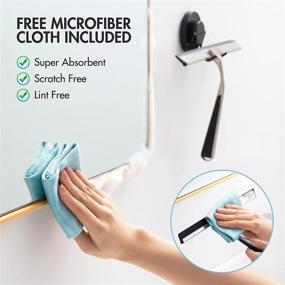 img 2 attached to 🧽 TAILINK Shower Squeegee: Glass Door & Window Cleaner with Microfiber Cloths