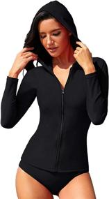 img 4 attached to Wolddress Womens Sleeve Protection Swimsuit Women's Clothing : Swimsuits & Cover Ups