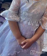 img 1 附加到 Myosotis510 Princess Wedding Baptism Backless Girls' Clothing 评论由 Sara Gallegos