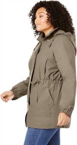 img 1 attached to Женская куртка для дождя Woman Within Women's Plus Size Fleece-Lined Taslon Anorak