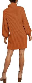 img 1 attached to LOGENE Turtleneck Oversized Pullover 240 Jiaotang M Women's Clothing ~ Dresses
