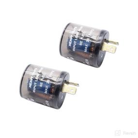 img 4 attached to OEM 2-Pack 2-Pin Electronic Car LED Turn Signal Light Flasher: 12V 20A Flasher Relay EF32 for Enhanced Safety and Visibility