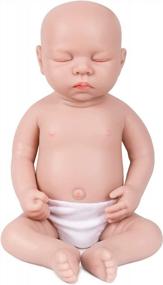 img 4 attached to Lifelike Newborn Baby Doll - IVITA Silicon Reborn Baby Boy - 17 Inches, Full Body Platinum Silicone, Not Made Of Vinyl Material