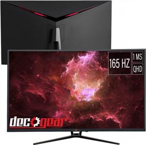 img 4 attached to Deco Gear Ultrawide Monitor 39" VIEW390 - 2560X1440 165Hz Curved Screen with Tilt Adjustment & Built-In Speakers