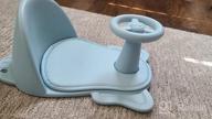 img 1 attached to Portable Baby Bath Seat With Non-Slip Mat - BLANDSTRS Toddler Chair For Babies 6 Months & Up (Green)” review by Nick Reddy