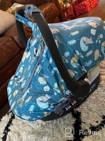 img 6 attached to Universal Baby Car Seat Canopy Cover For All Seasons - Breathable And Snug With Flamingo Design, Suitable For Boys And Girls - SMTTW Infant Car Canopy