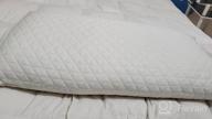 img 1 attached to EASELAND Cooling Bed Pillows [Queen Size Set Of 2] - Soft Luxury Hotel Gusseted Pillows For Sleeping, Premium Bamboo Rayon & Cooling Fabric Cover review by Jessica Hutchinson