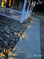img 1 attached to 8 Pack URPOWER Solar Lights Outdoor - Longer Working Time, Bigger Solar Panel & IP65 Waterproof Landscape Lighting Auto ON/OFF For Yard (Warm White) review by Robin Naber
