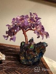img 5 attached to Rose Quartz Crystal Bonsai Money Tree With Fluorite Base For Wealth And Luck