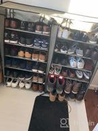 img 1 attached to Black UDEAR Free Standing Portable Shoe Rack Shoes Storage Organizer review by Matthew Gonzales