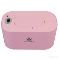 👶 black orchid co. baby wipe warmer: portable and temp-controlled with 5 heat settings, lcd display, and dispenser for heated diaper wipes in pink logo