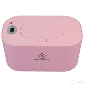 img 4 attached to 👶 Black Orchid Co. Baby Wipe Warmer: Portable and Temp-Controlled with 5 Heat Settings, LCD Display, and Dispenser for Heated Diaper Wipes in Pink