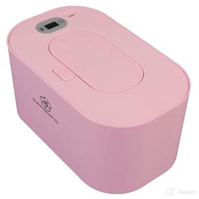 img 3 attached to 👶 Black Orchid Co. Baby Wipe Warmer: Portable and Temp-Controlled with 5 Heat Settings, LCD Display, and Dispenser for Heated Diaper Wipes in Pink
