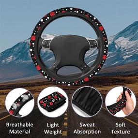 img 1 attached to Steering Universal Breathable Anti Slip Accessories Interior Accessories