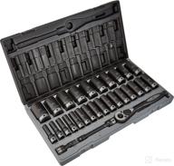 🔧 efficient and versatile: grey pneumatic 82629md 1/2" drive 6-point deep length metric duo-socket set - 29 piece логотип