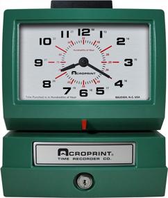 img 3 attached to Heavy-Duty Acroprint 125ER3 Manual Time Recorder - Day Of Week & Hour (0-23) And Hundredths Clock