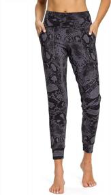 img 3 attached to Women'S High Waist Athletic Joggers: Perfect For Workout, Running & Yoga!