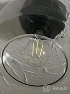 img 1 attached to Vintage Industrial Semi Flush Mount Ceiling Light With Clear Glass Pendant Lamp Shade - Ideal Farmhouse Lighting For Porch, Hallway, Kitchen, And Bedroom - Hanging Light Fixture (Bulb Not Included) review by Eric Fish