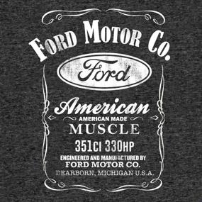img 3 attached to Faded Ford Motor Company Shirt - Tee Luv American Made Muscle Shirt