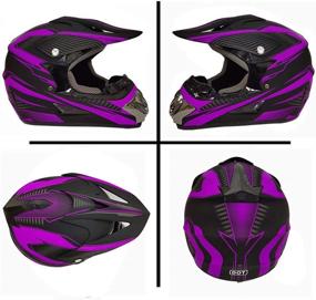 img 3 attached to 🏍️ Premium DOT Certified Motorcycle Helmet for Men and Women - ATV, MX, and Powersports Helmet for All Seasons