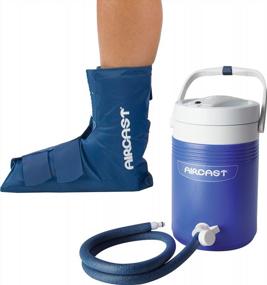 img 4 attached to Effective Ankle Cold Therapy With Aircast Cryo/Cuff: Gravity-Fed Cooler And One-Size-Fits-Most Design