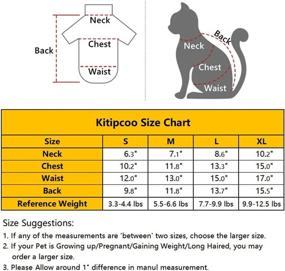 img 3 attached to 🐱 Cute Summer Cotton T-Shirts for Sphynx Hairless Cats - Round Collar Kitten Shirts Pet Apparel (Size M, 5.5-6.6 lbs) - Colorful Heart Design