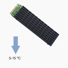 img 2 attached to Обеспечьте охлаждение своих твердотельных накопителей NVMe M.2 с помощью кулера радиатора PCIe и термопрокладки (2 шт. в упаковке)