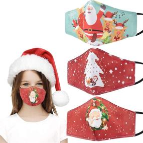 img 4 attached to Washable Reusable Christmas Decoration Breathable Girls' Accessories via Cold Weather